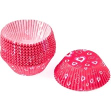 Daisy Home Desenli Cupcake Kalıbı, Renkli Muffin Kağıdı 100 Adet