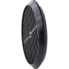 Daisy Home Doğalgaz Havalandırma Yuvarlak Mutfak Cam Menfezi Siyah 18 cm Hava Akış Kanalı Güvenlik Gaz Kaçağı