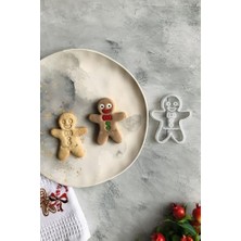 Daisy Home Makinede Yıkanabilir - Şeffaf Kurabiye Adam Kurabiye Kalıbı - Şeker Hamuru - Polimer Kil - Seramik