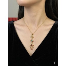 Melisa Takı & Aksesuar 316L Çelik Gold Renk Y Kolye