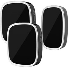 Daisy Home Boying 2 Iç Üniteli 300 Metre Mesafeli Su Geçirmez Kablosuz Kapı Zili Siyah.