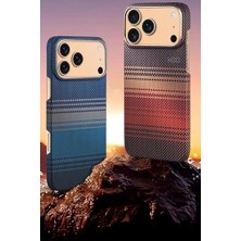 Daisy Home - 17 Pro ile Uyumlu Kılıf ile Uyumlu Şarjlı Karbon Fiber Ruaha Armorair Kesik Kenarlı Kevlar Kapak