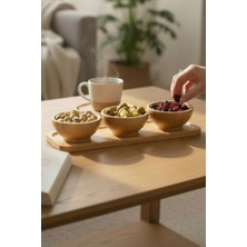 Daisy Home 4 Parça Bambu Sosluk, Çerezlik, Kahvaltılık