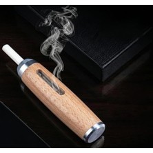 Cekar Store Lüks Tasarım Taşınabilir Ahşap Sigara Küllüğü - Araç Içi Kül Haznesi - Naturel Ahşap Tasarım