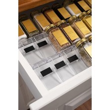 Daisy Home 24'lü Şeffaf Kristal LEGO Stand Baharatlık Standı Çok Amaçlı Düzenleyici Organizer LEGO24