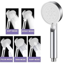 Daisy Home Turbo Duş Başlığı, Yüksek Basınçlı El Duşu, 5 Fonksiyonlu Duş Başlığı