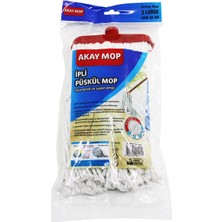 PremiumPort Large Örgülü Ipli Püskül Pamuk Mop, Yüksek Kalite ve Dayanıklılık