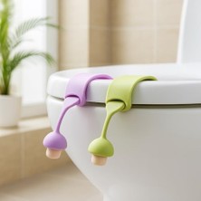 Daisy Home Klozet Kapağı Hijyen Aparatı – Eller Değmeden Tuvalet Kapağı Kaldırma – Silikon Esnek Yapı, Kolay Montaj, Hijyenik Kullanım, Ev ve Ofis Için Uygun (2 Adet)