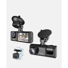 Cekar Store Çeşithane Wifi Destekli Full Hd 1080P 3’lü Araç Kamerası Ön+Iç+Arka Kayıt Black Box Traffic Recorder