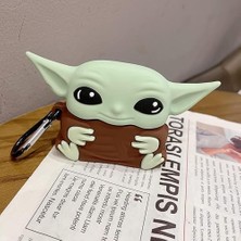 Daisy Home Airpods Pro 3. Nesil Uyumlu Figürlü Darbe Emici ve Koruyucu Silikon Kulaklık Kılıfı (Baby Yoda)