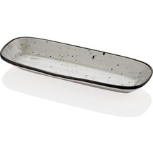 Daisy Home Setabianca Dark 2li Zeytinlik Sunum Tabağı 25 * 9 cm