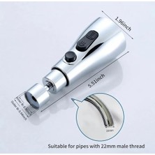 Daisy Home Krom 3 Fonksiyonlu Mutfak Lavabo Başlığı, 720 Derece Döner, Su Tasarruflu, Şık ve Dayanıklı Tek Musluk Ucu