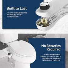 Daisy Home Slimedge Basit Bide Tuvalet Takımı, Beyaz, Çift Nozzle, Taze Su Sprey, Elektriksiz, Kolay Montaj