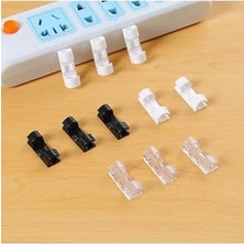 Daisy Home Kablo Düzenleyici Klipsler Sabitleyici Duvar Cam Kablo Tutucu Yapışkanlı 20 Adet