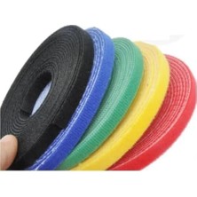 Daisy Home Cırt Cırt Sabitleyici Kablo Düzenleyici, 5 Metre x 1cm, Kendinden Yapışkanlı Silikonlu Köpük Bant