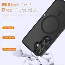 Daisy Home - Galaxy S25 Fe ile Uyumlu Kılıf Mat ile Uyumlu Şarj Özellikli Renkli Kenarlı + Ekran Koruyucu Cam Set