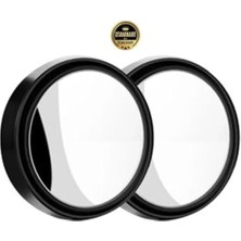 Cekar Store Ssangyong Kyron 2005-2011 Universal Oto Yuvarlak Kör Nokta Aynası - Mini Yapışma Ikili Set