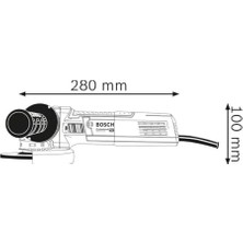 Daisy Home Professional Gwx 9-115 S Avuç Taşlama Makinesi X-Lock (900 W, Disk Çapı: 115 Mm, 2.800-11.000 Dev/dak)