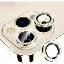 Daisy Home (5505) Swarovski Taşlı Kamera Koruyucu Lens 14 Pro ile Uyumlu