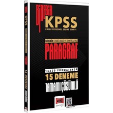 Yargı 2026 Kpss Paragraf Birebir 15 Deneme Çözümlü Yargı Yayınları