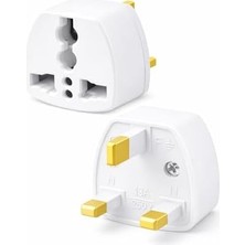 Daisy Home Tip G, Ingiliz Adaptör Fişi, Hindistan, Ingiltere,, Hong Kong, Irlanda, Singapur, Kıbrıs, Hac, Umre Uyumlu, 2 ve 3 Uçlu Seyahat Fiş Çevirici Dönüştürücü Priz, Uluslararası Güç Adaptörü