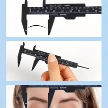 Daisy Home 80 mm Mini Kumpas | 0.05 mm Hassasiyet | Plastik Ölçüm Aleti | Mini Verniyer Kumpas – Takı, El Sanatları, Elektronik ve Hobi Kullanımı Için (Siyah & Pembe) (Siyah)