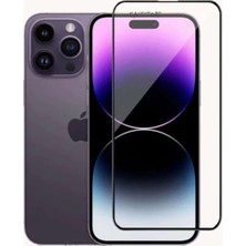 Daisy Home - 14 Pro Max Uyuymlu Seramik Esnek Kırılmax Cam Ekran Koruyucu Tam Kaplar 9d Glass