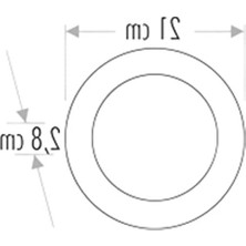 Cekar Store CT-5233B Sıva Üstü LED Panel, Standart