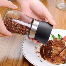 Daisy Home Orret Home 2'li Ayarlanabilir Tuz ve Karabiber Değirmeni – Seramik Öğütücü, Baharat Öğütme Için Mükemmel Tasarım, 180 ml Kapasiteli, Dayanıklı ve Şık Baharat Değirmeni Seti (Siyah-Beyaz, 180 Ml)