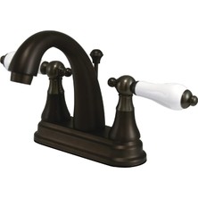 Daisy Home Pirinç KS7615PL 4-Inç Toilette Musluk Porselen Kolu Sap, Yağla Ovulmuş Bronz