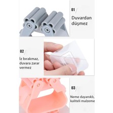 PremiumPort Pratik Çok Amaçlı Yapışkanlı Tutucu Seti, Ev ve Banyo Düzeni Için