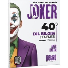Anla Kazan Yayınları Retro 2026 Kpss Tyt Ayt Dil Bilgisi Joker 40 Deneme Çözümlü - Aker Kartal Retro Yayıncılık