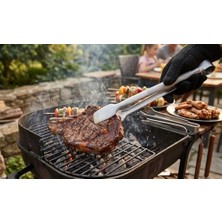 Daisy Home Çelik Maşa – Paslanmaz Çelik, Kaymaz Tutma Saplı, Mangal ve Izgara Için Dayanıklı Maşa (1)