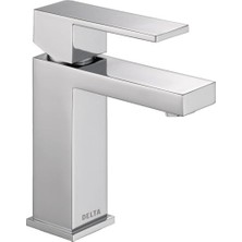 Daisy Home Modern Tek Delikli Banyo Bataryası, Tek Kolu Banyo Bataryası Krom, Banyo Lavabo Bataryası, Tahliye Montajı, Krom 567LF-PP