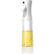 Daisy Home Sprey Yağdanlık Cam Şişe Yağ Püskürtücü 200 ml - Airfryer, Kızartma, Izgara ve Salata Için Büyük Boy Yağlık (Beyaz)