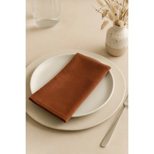 Dokuar Kadife Dokulu 40X40 Premium Düz Polyester 6’lı Dertsiz Kumaş Amerikan Servis Peçete