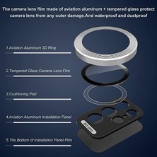 Daisy Home Galaxy S24 Ultra Lens Koruyucu Kamera Koruyucu Safir Hd+ Görüntü Zoom Bozmaz Ince S24 Lens (Yeşil)