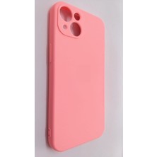 Daisy Home 13 ile Uyumlu Kadife Astarlı Mat Silikon Kılıf – Kamera Korumalı, Şok Emici - Şeker Pembe