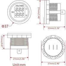 Daisy Home DC12V/24V Dijital Voltmetre Ampermetre