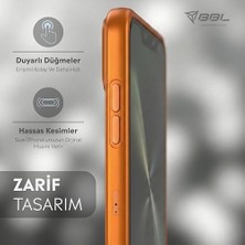 Daisy Home ile Uyumlu Kılıf Kamera Tasarımı Mag-Safe Destekli Temperli Cam Arka Yüzey Şık Turuncu Renk Darbelere Karşı Koruma Lüks Telefon Kılıfı (Turuncu, 13 Pro Max)