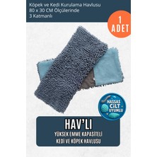 PremiumPort Yüksek Emimli Köpek ve Kedi Kurulama Havlusu 80X30 cm