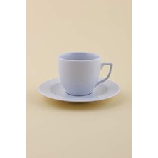 Daisy Home Mina Beyaz Tabaklı Kahve Fincanı