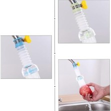 Daisy Home 2 Adet - 360 Derece Dönen Ayarlanabilir Turbo Musluk Filtresi, Katlanabilir Uzayan Pervaneli Mutfak ve Banyo Tasarruflu Musluk Ucu, Sıkıştırmalı, Güvenilir Dayanıklı