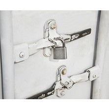 Daisy Home - 37MM Ticari Katı Paslanmaz Çelik Anahtarlı Asma Kilit - Paslanmaz Çelik Kelepçeli Paslanmaz Çelik Gövde
