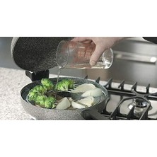 Daisy Home Cemile 1FLN-RKIWP2830 Rocky Twins Indiksiyonlu 28 cm Cift Tarafli Tava + Izgara