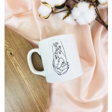 Daisy Home Giftmoda El Ele Aşıklar Tasarımlı Kupa Bardak