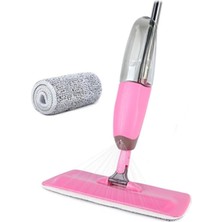 PremiumPort Pembe Sprey Mop ve 2 Mikrofiber Bez ile Temizlik Kolaylığı