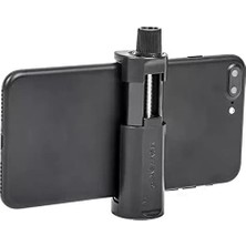 Daisy Home Dikey ve Yatay Açılabilir Profesyonel Fotoğraf ve Video Çekim Aparatı Kolay Taşınabilir Ergonomik (Min 5cm Max 10CM) Telefon Tutucu Başlık Aparatı (Siyah)