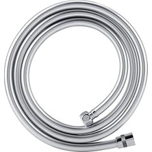 Cekar Store Fusty Yüksek Kaliteli Patlamaz Kopmaz Paslanmaz 150CM Duş Hortumu - Tüm Duş Başlıklarıyla Uyumludur (G1/2) (Gri Pvc)