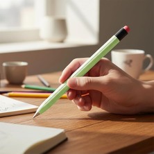 Daisy Home Tablet Kalemi Kılıfı M-Pencil 1/2/3.nesil Klasik Retro Tasarım Mat Silikon Yeşil, 87006330